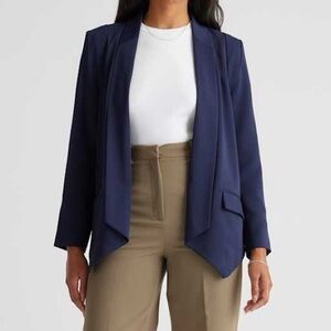 Quince Stretch Crepe Open Blazer